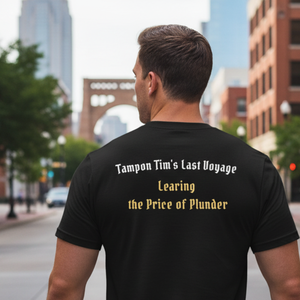 Somali Treasure & “Tampon Tim” Pirate Satire Graphic T-Shirt