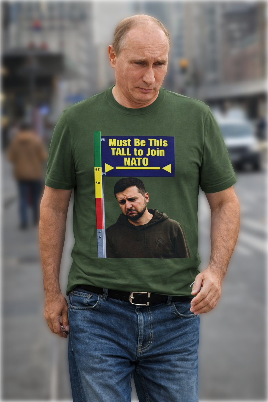 "Must Be This Tall to Join NATO" Graphic T‑Shirt