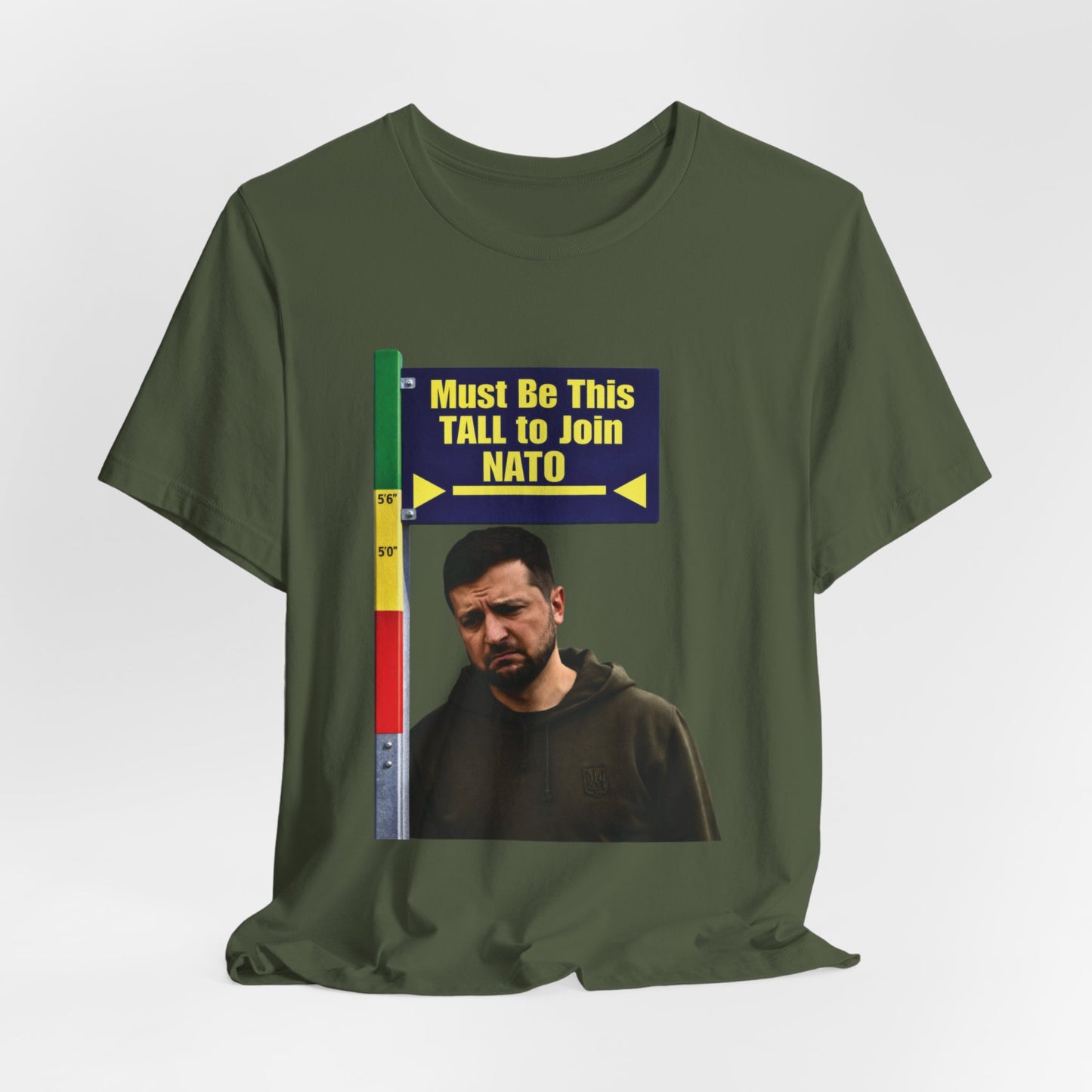 "Must Be This Tall to Join NATO" Graphic T‑Shirt