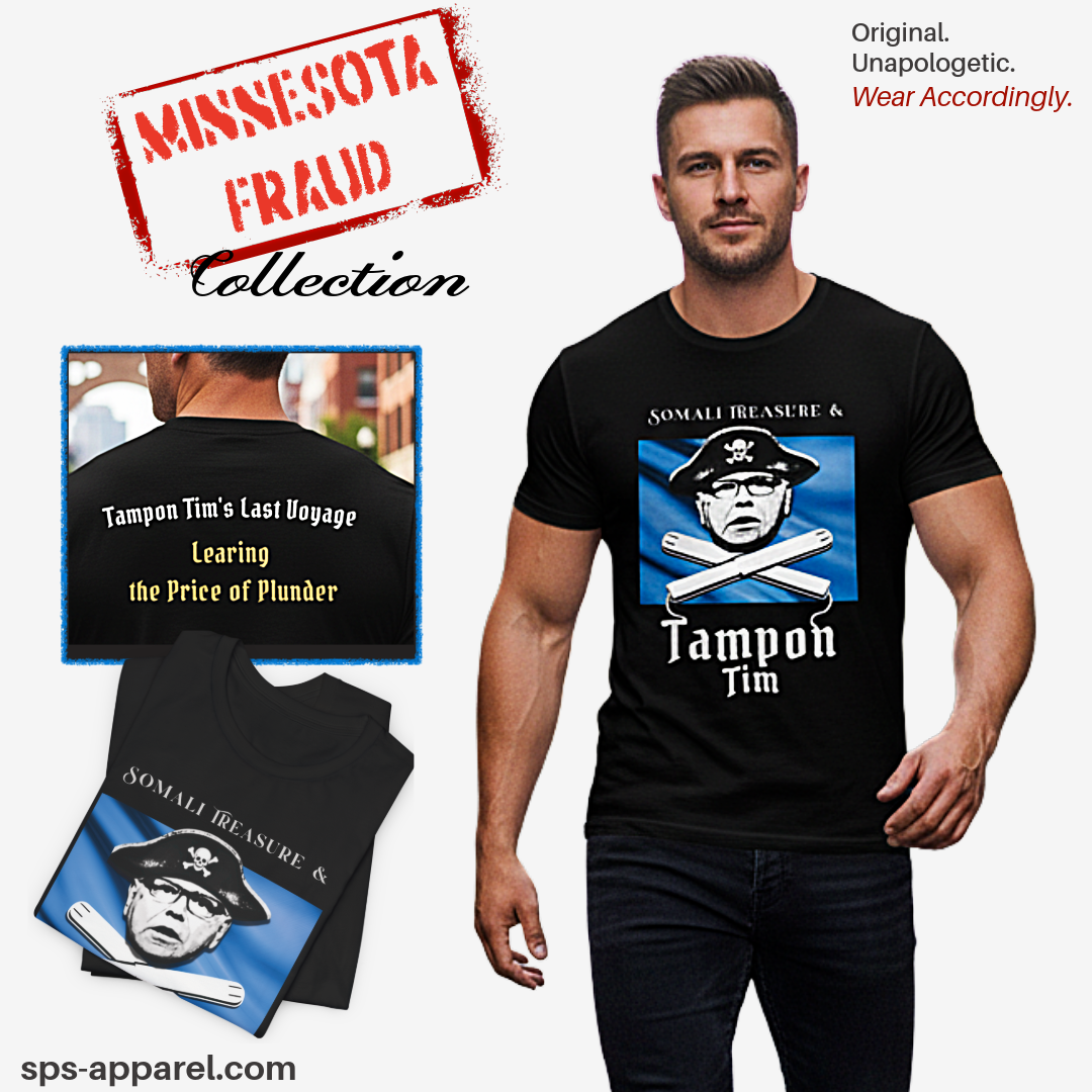 Somali Treasure & “Tampon Tim” Pirate Satire Graphic T-Shirt